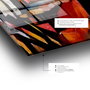 Wallity Pintura decorativa de vidrio templado Multicolor 40 x 60 cm
